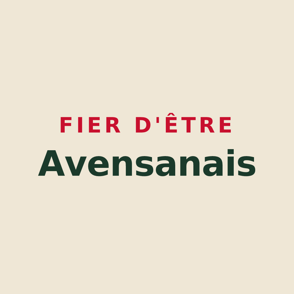 Tote bag « Fier d'être Avensanais » — design pour Avensan