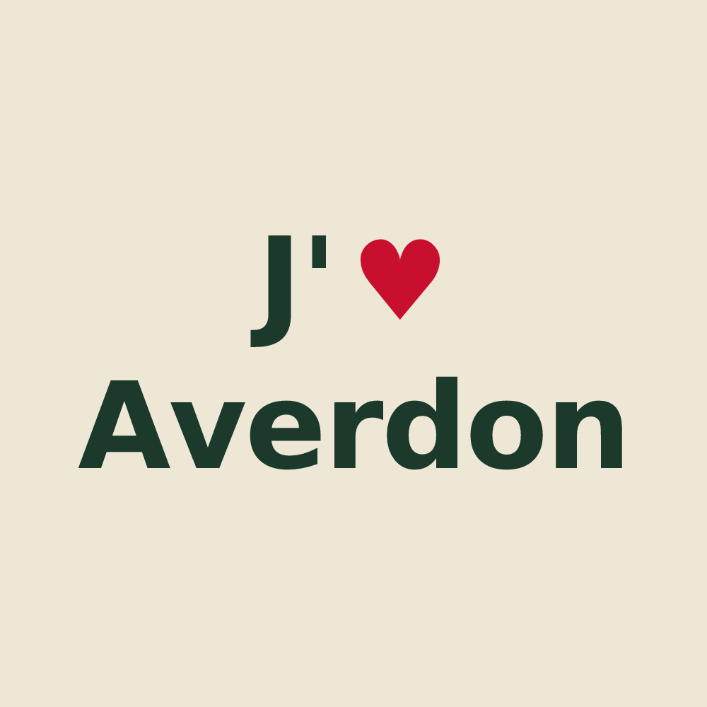 Tote bag personnalisé Averdon — design J'aime Averdon