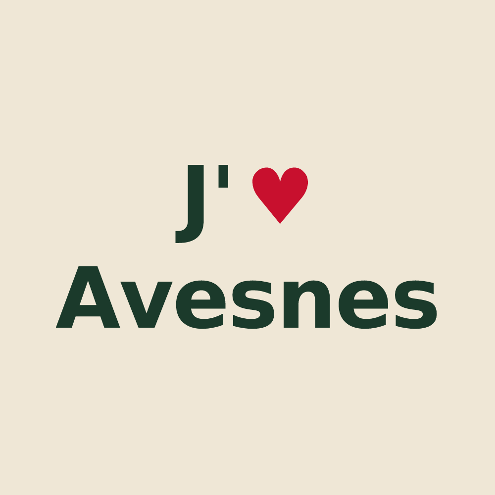 Tote bag personnalisé Avesnes — design J'aime Avesnes