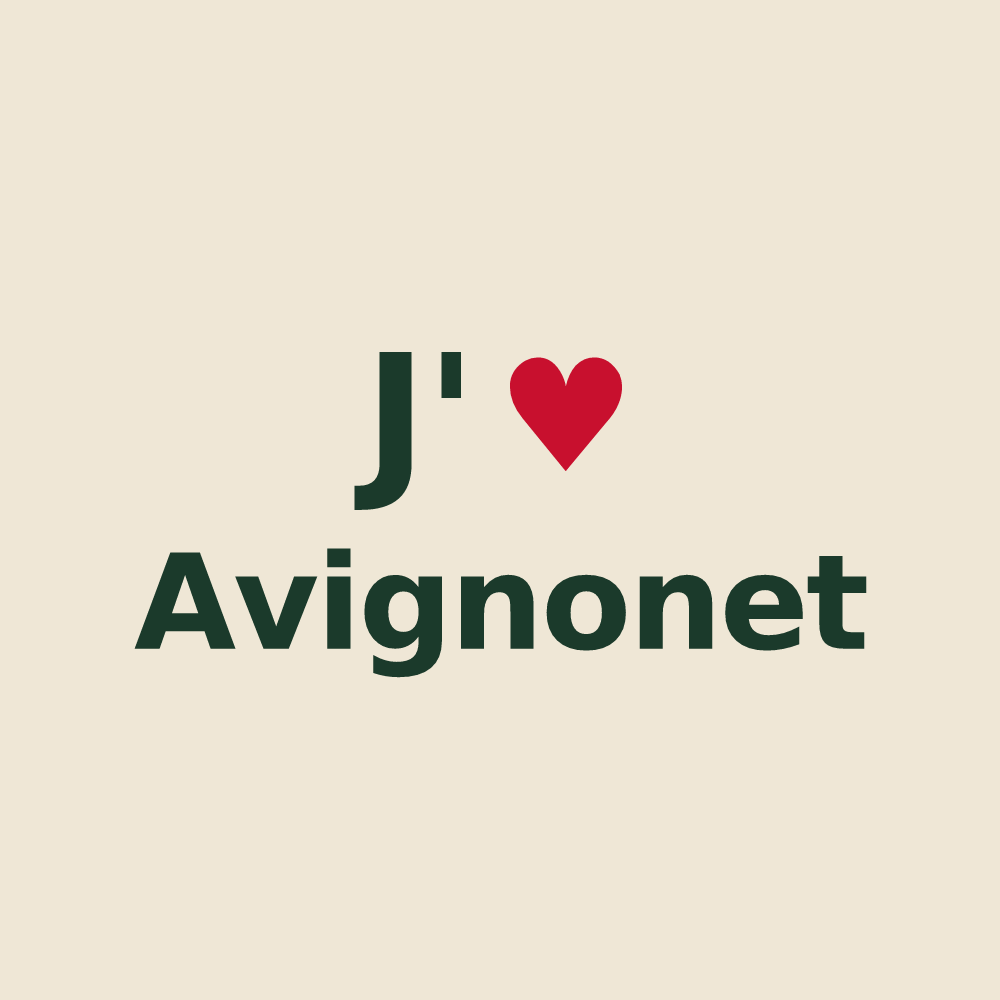 Tote bag personnalisé Avignonet — design J'aime Avignonet