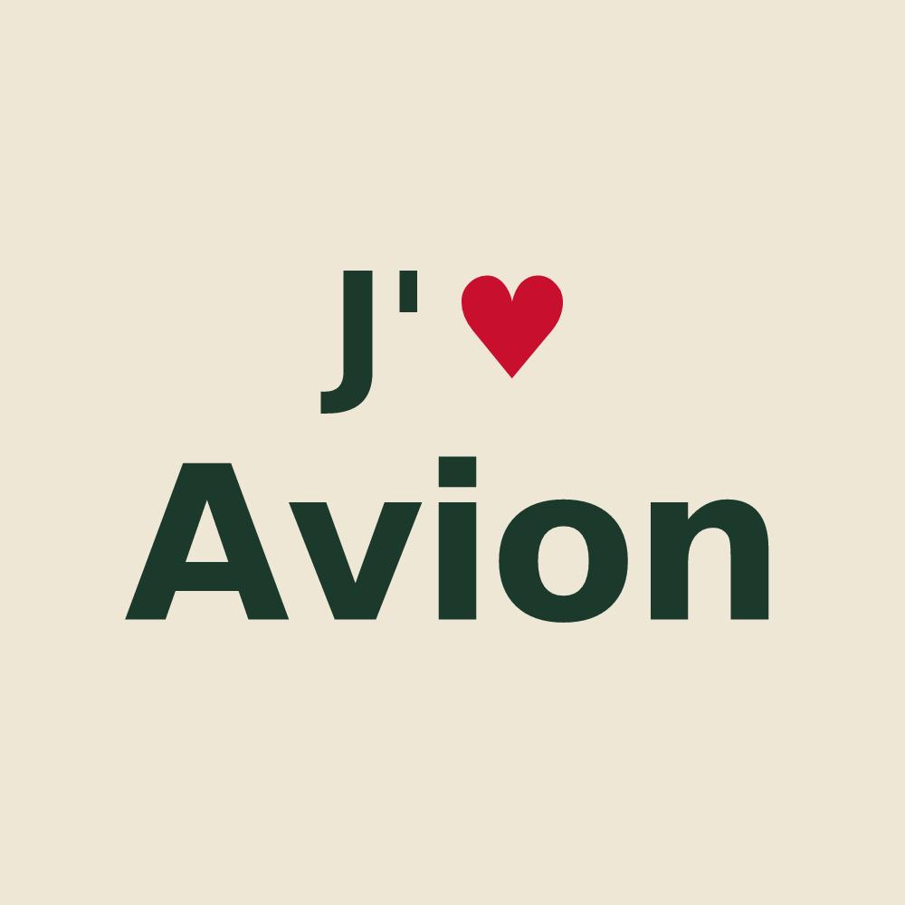 Tote bag personnalisé Avion — design J'aime Avion