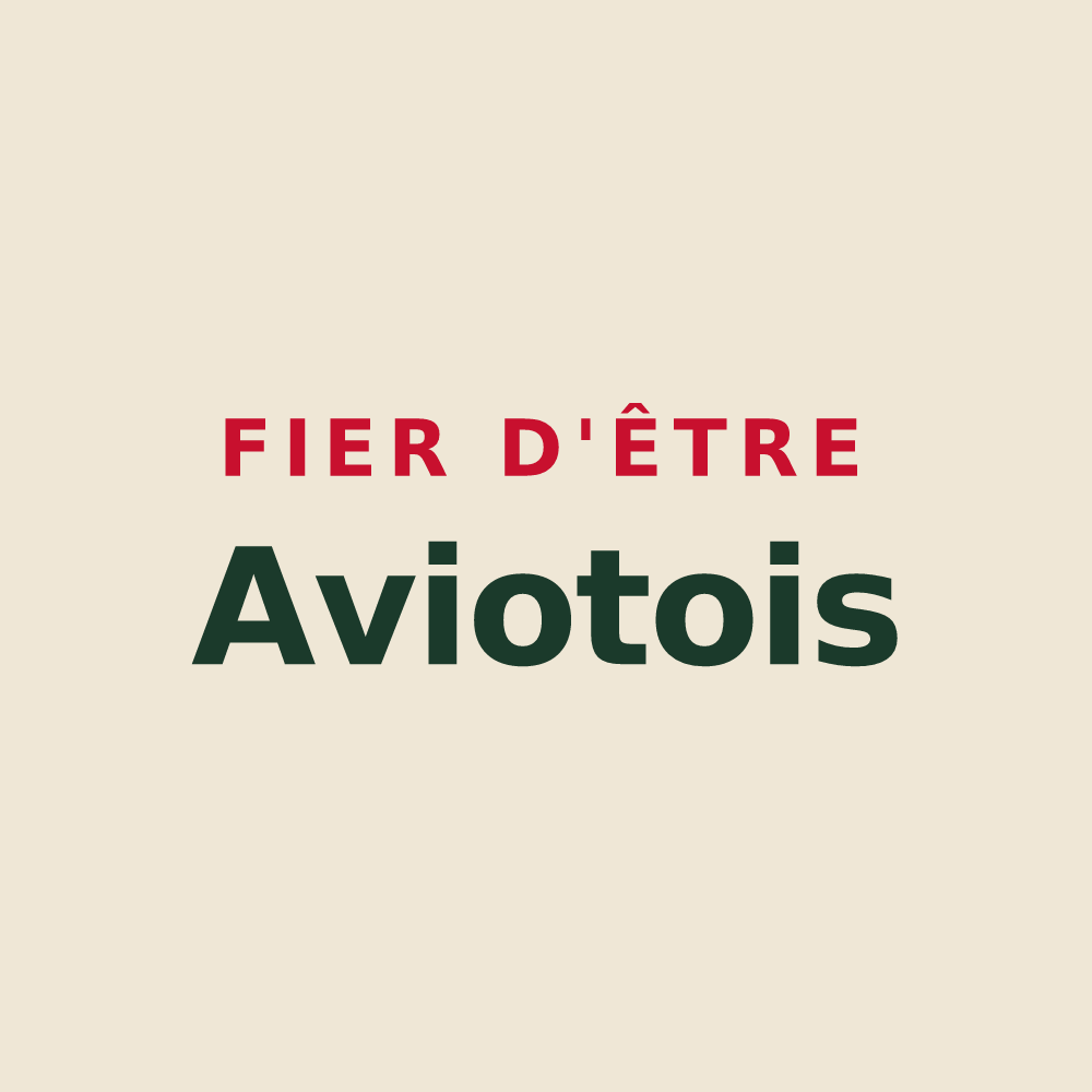 Tote bag « Fier d'être Aviotois » — design pour Avioth