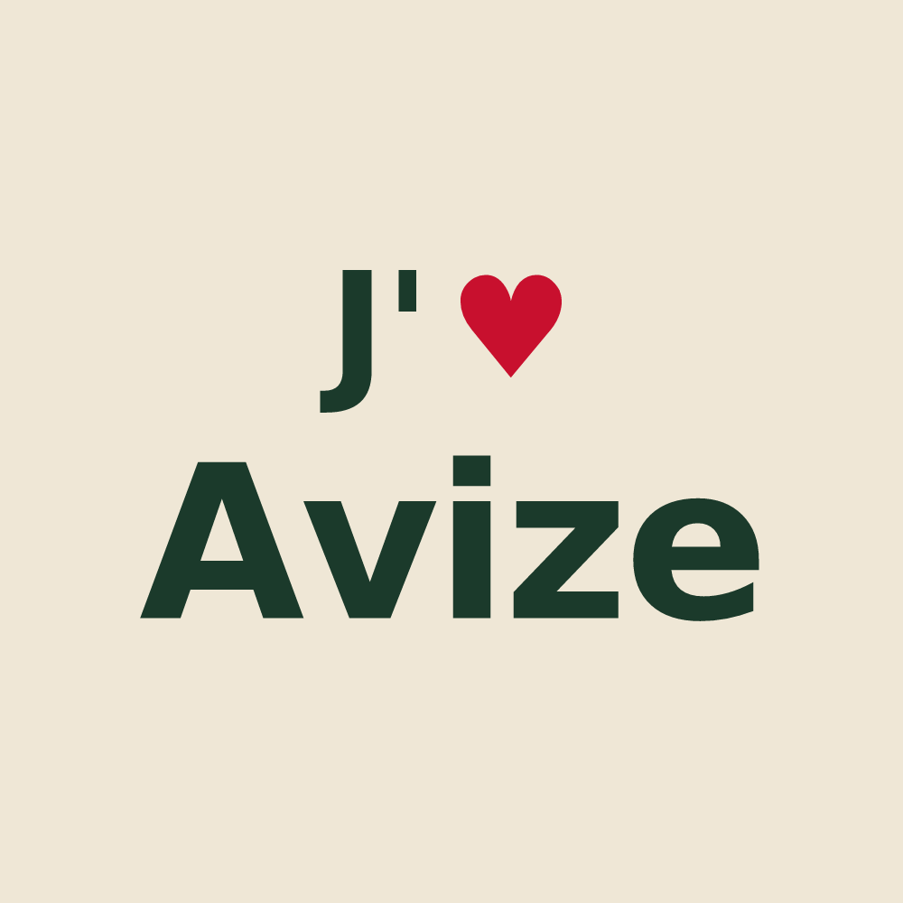 Tote bag personnalisé Avize — design J'aime Avize