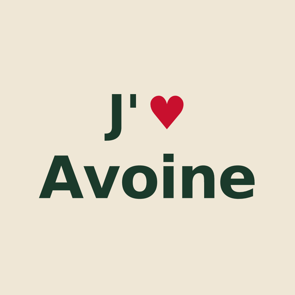 Tote bag personnalisé Avoine — design J'aime Avoine
