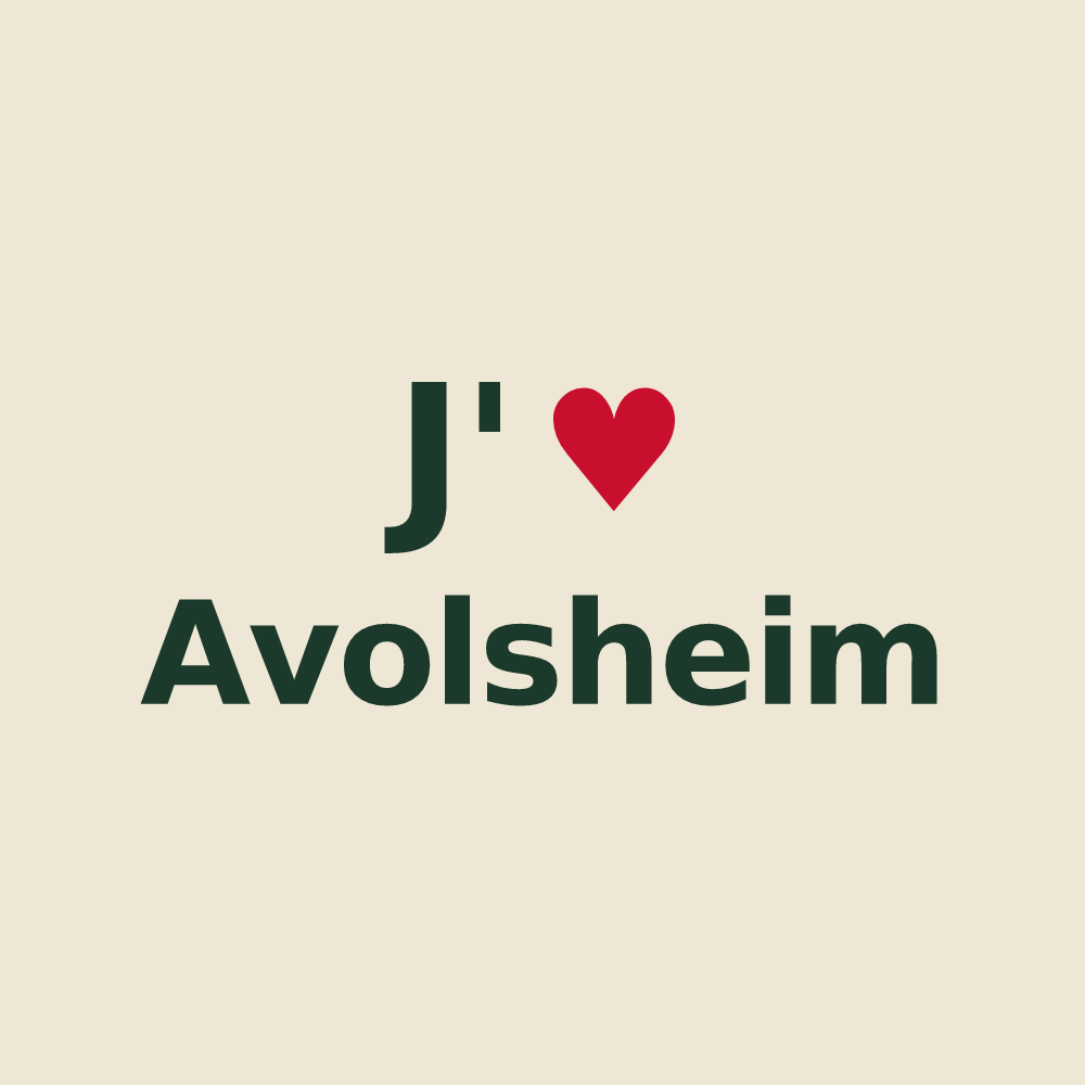 Tote bag personnalisé Avolsheim — design J'aime Avolsheim