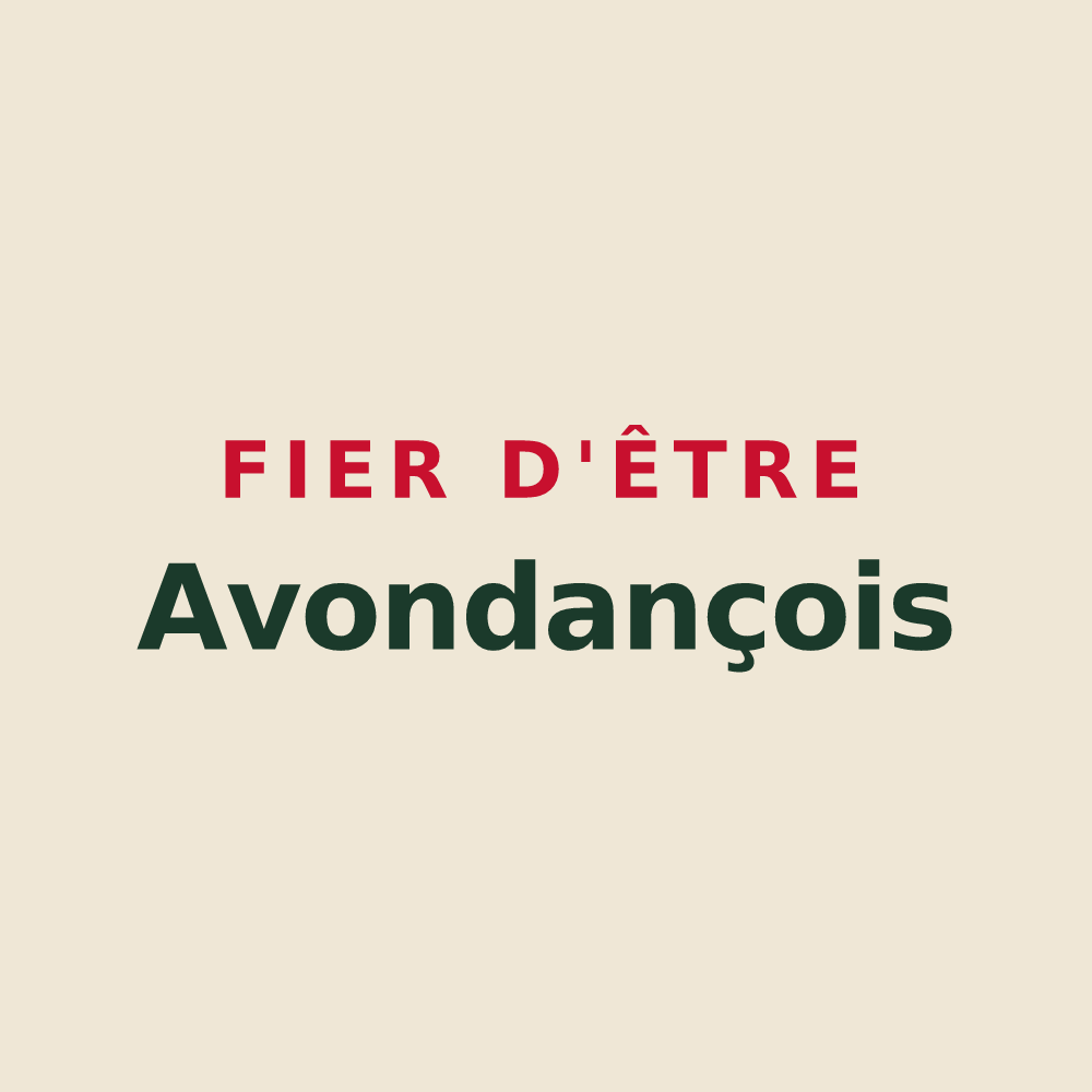 Tote bag « Fier d'être Avondançois » — design pour Avondance