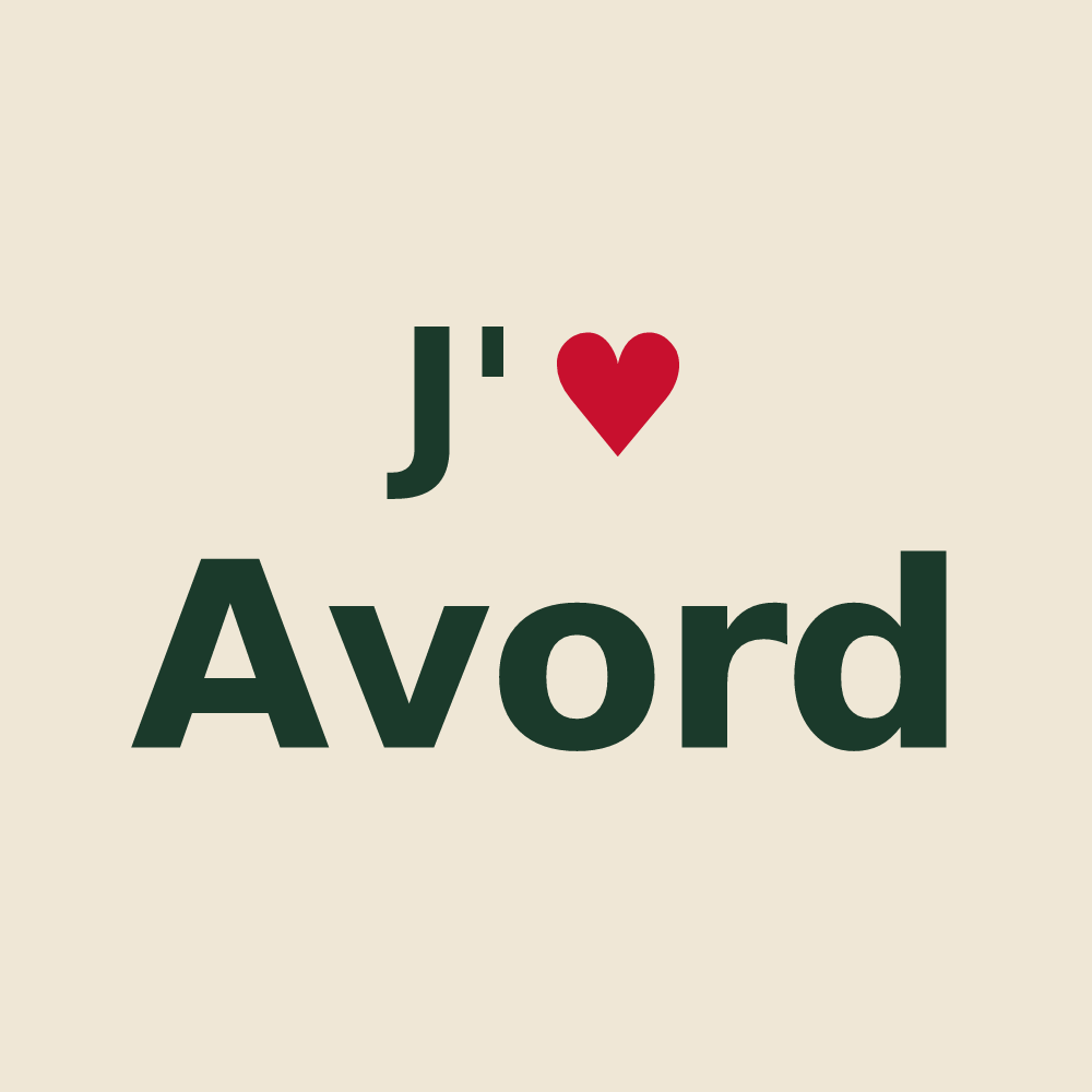Tote bag personnalisé Avord — design J'aime Avord