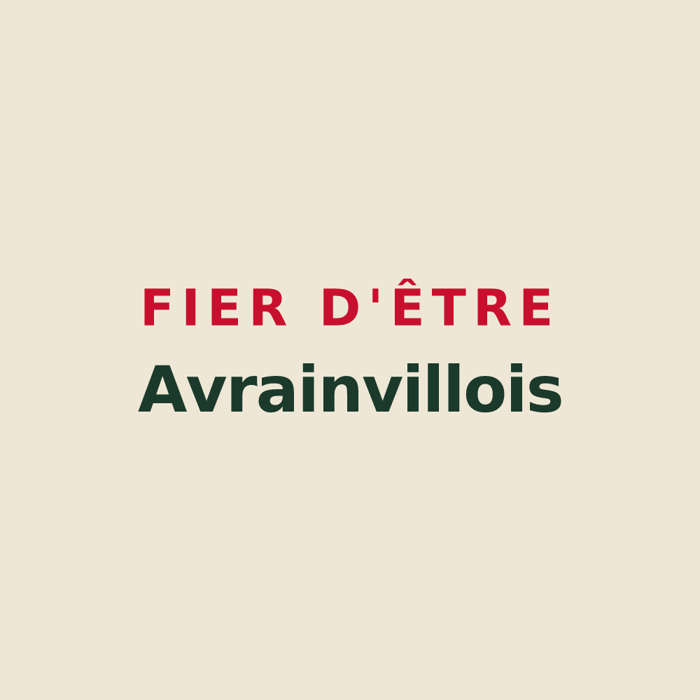 Tote bag « Fier d'être Avrainvillois » — design pour Avrainville