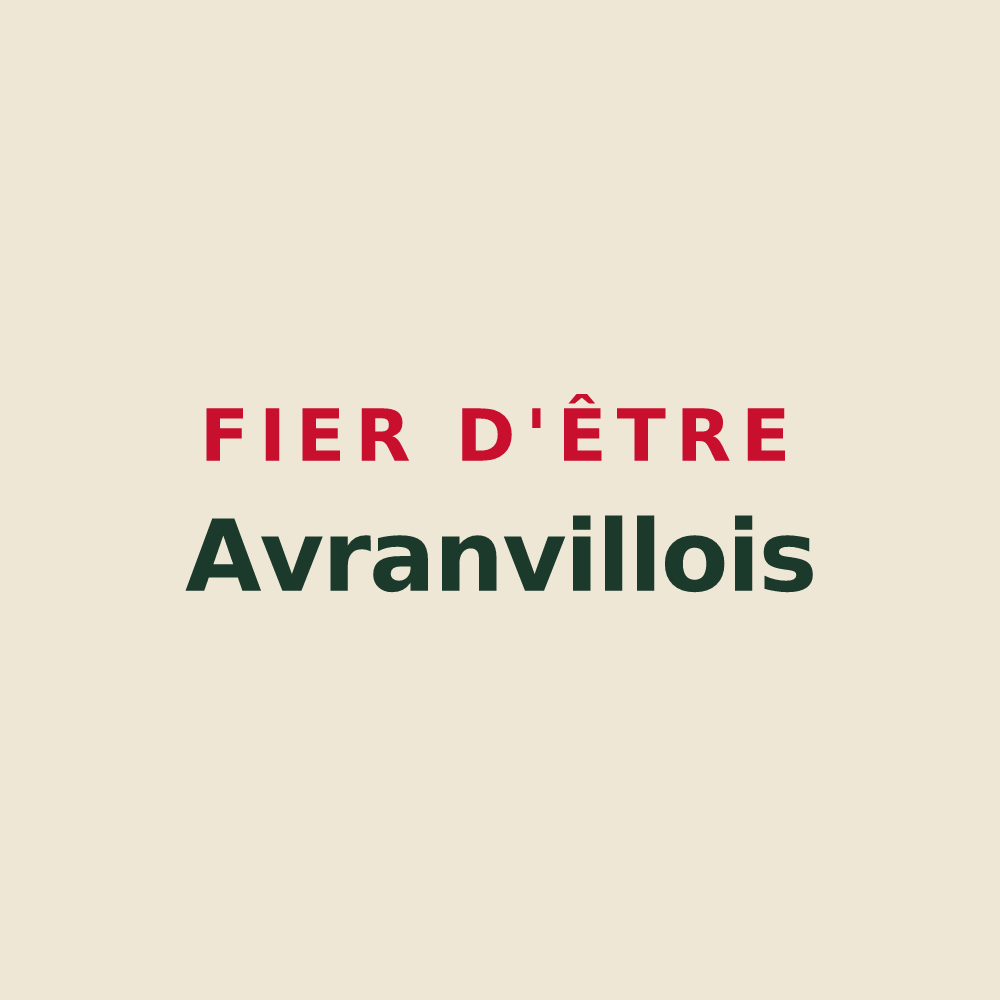 Tote bag « Fier d'être Avranvillois » — design pour Avranville