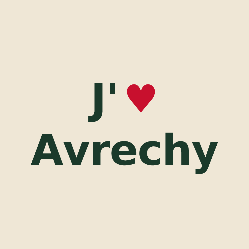 Tote bag personnalisé Avrechy — design J'aime Avrechy