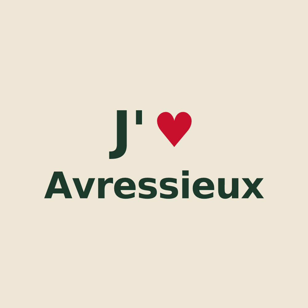 Tote bag personnalisé Avressieux — design J'aime Avressieux