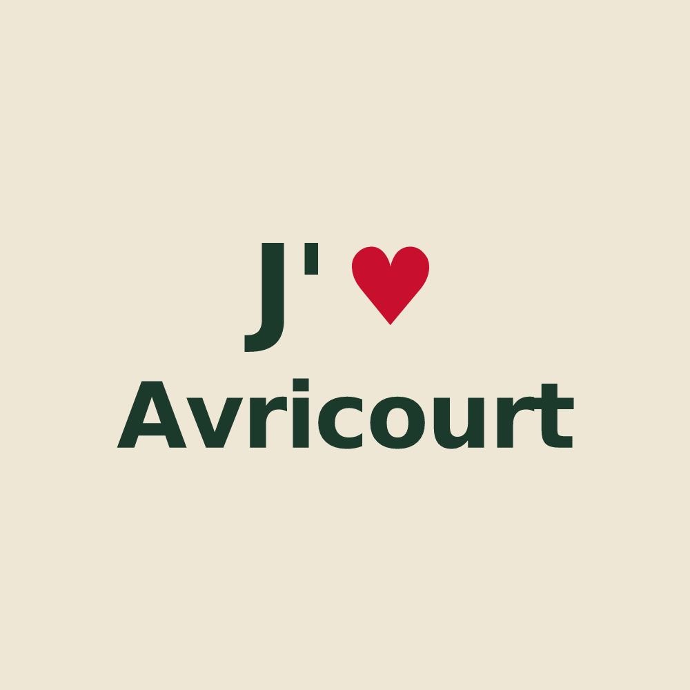 Tote bag personnalisé Avricourt — design J'aime Avricourt
