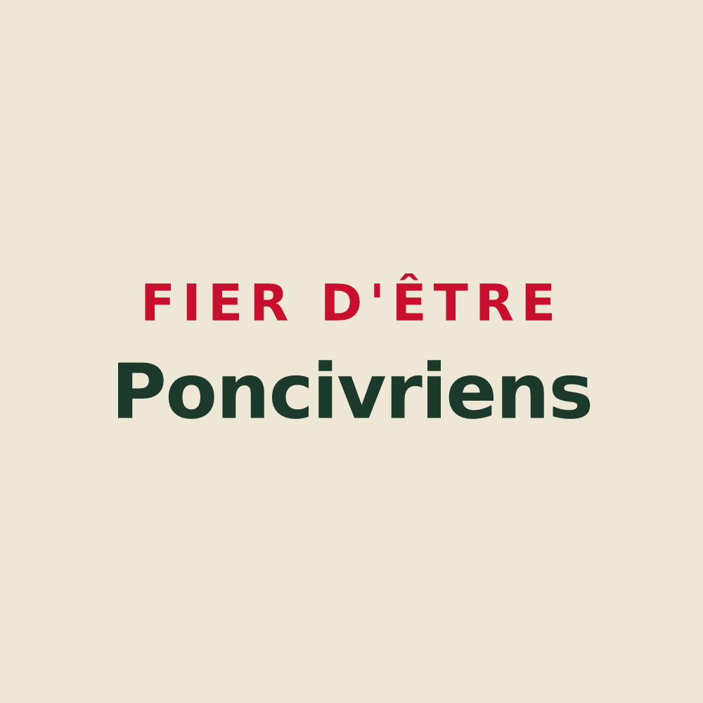 Tote bag « Fier d'être Poncivriens » — design pour Avrillé-les-Ponceaux
