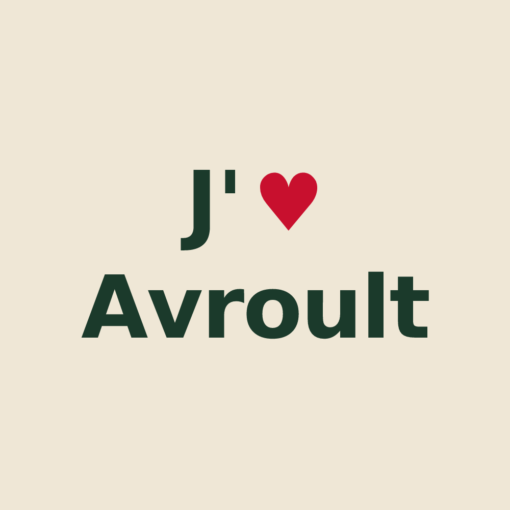 Tote bag personnalisé Avroult — design J'aime Avroult