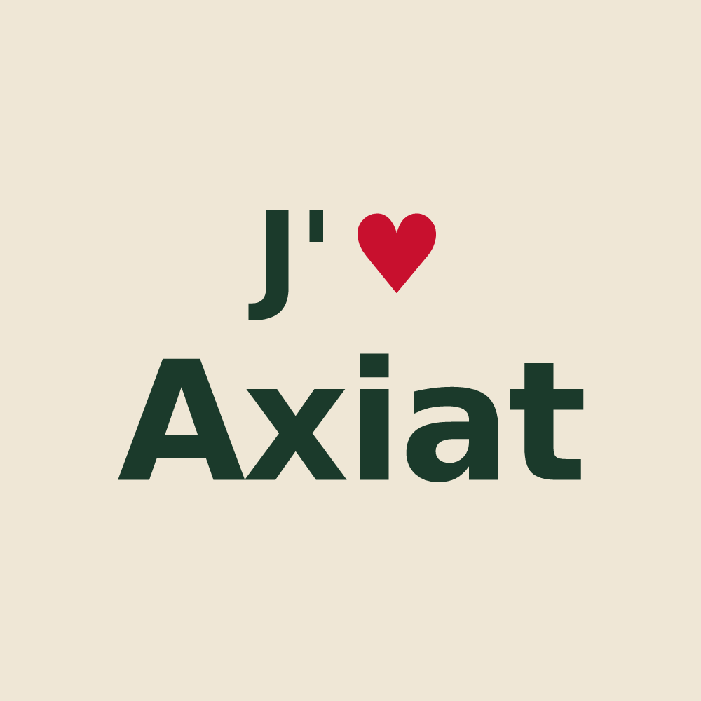 Tote bag personnalisé Axiat — design J'aime Axiat