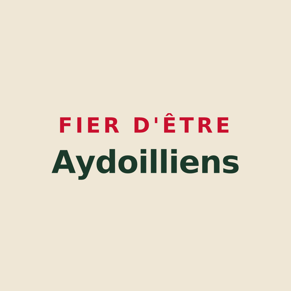 Tote bag « Fier d'être Aydoilliens » — design pour Aydoilles