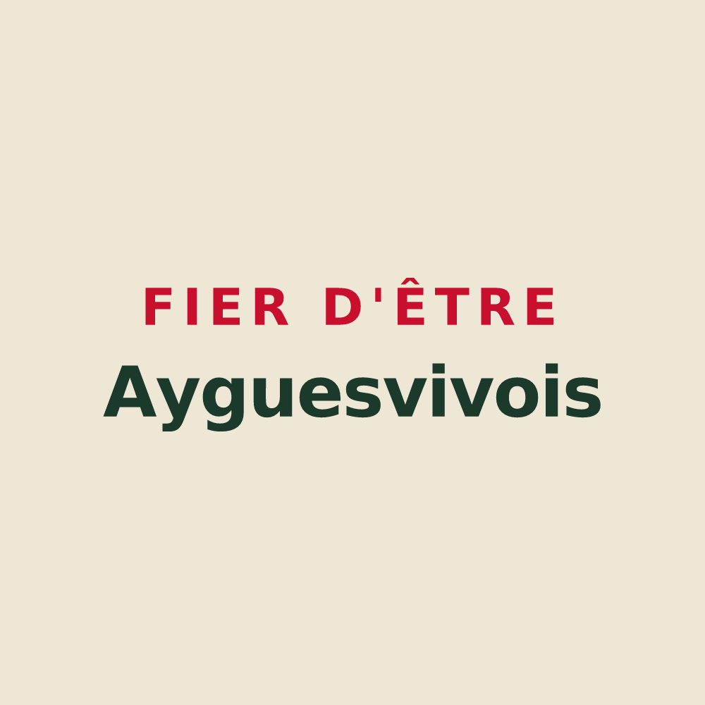 Tote bag « Fier d'être Ayguesvivois » — design pour Ayguesvives
