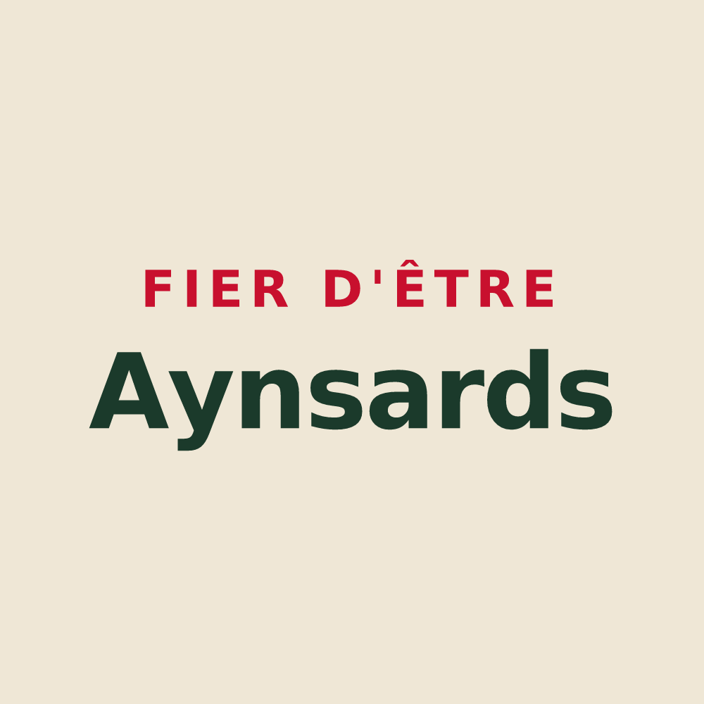 Tote bag « Fier d'être Aynsards » — design pour Ayn