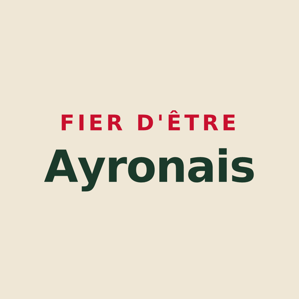 Tote bag « Fier d'être Ayronais » — design pour Ayron