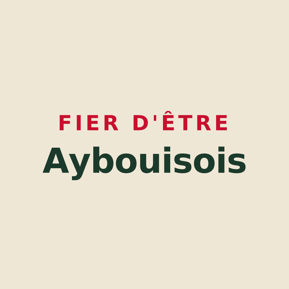 Tote bag « Fier d'être Aybouisois » — design pour Ayros-Arbouix