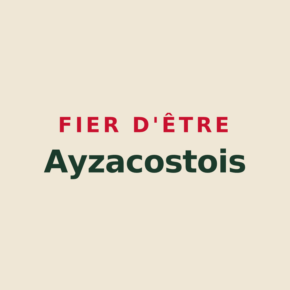 Tote bag « Fier d'être Ayzacostois » — design pour Ayzac-Ost