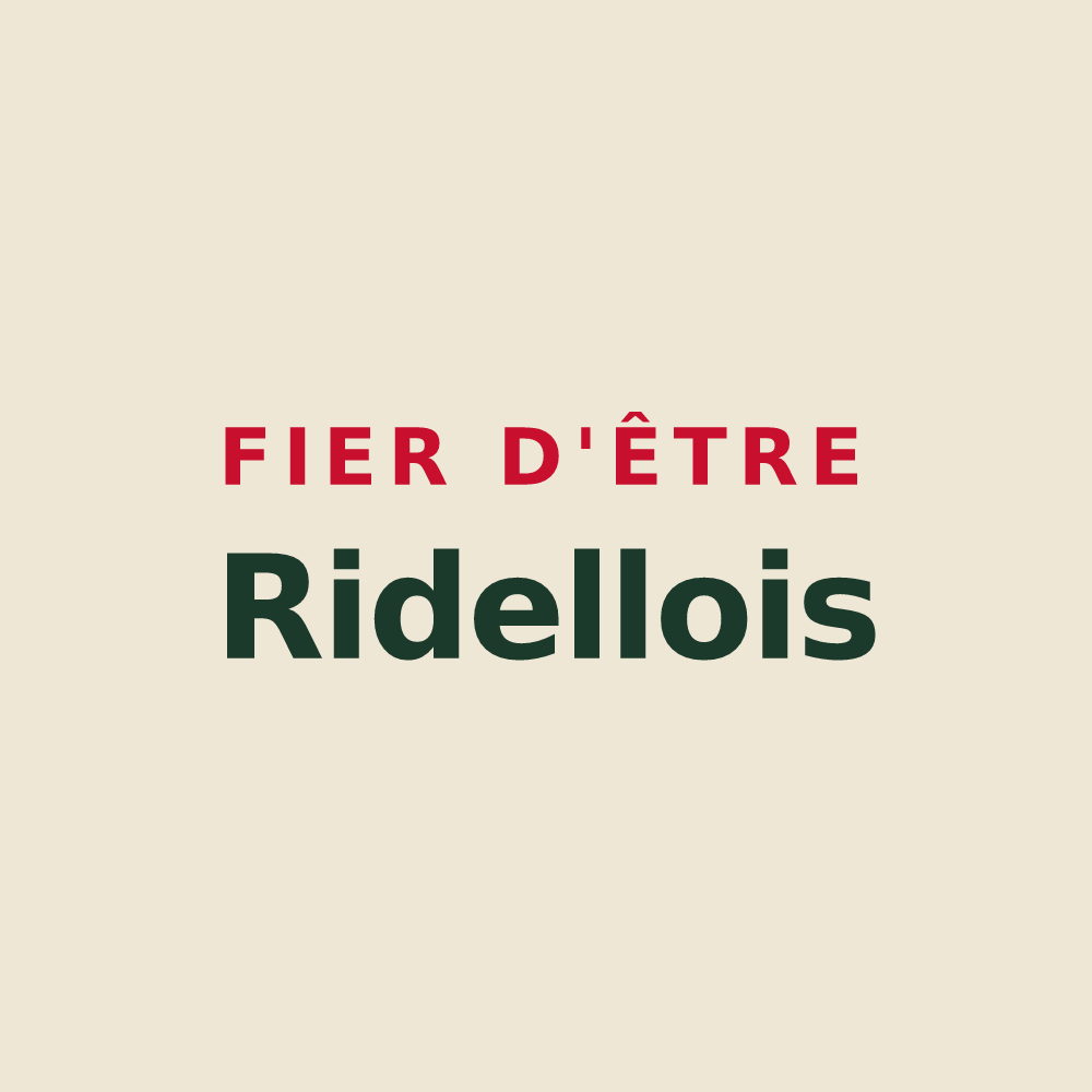 Tote bag « Fier d'être Ridellois » — design pour Azay-le-Rideau