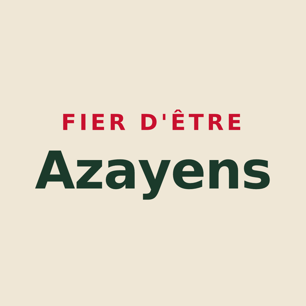 Tote bag « Fier d'être Azayens » — design pour Azay-sur-Cher