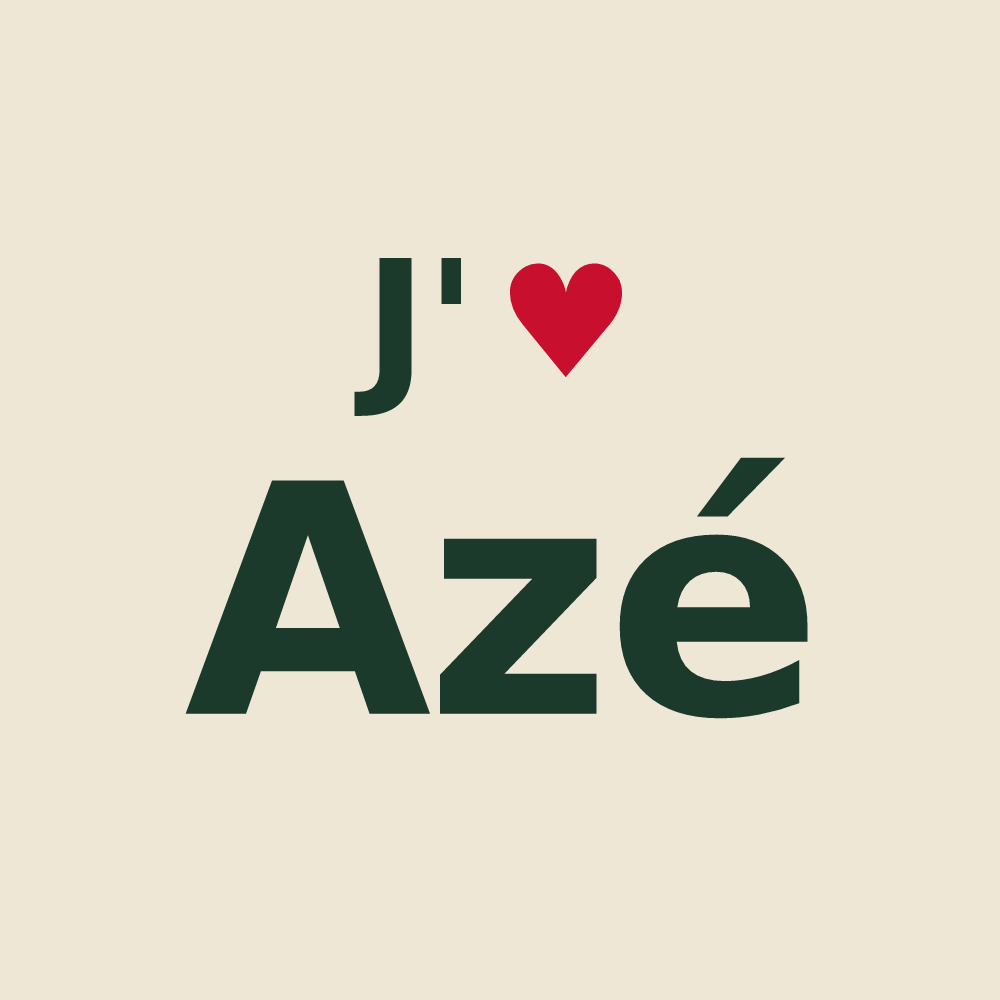 Tote bag personnalisé Azé — design J'aime Azé
