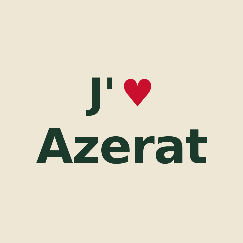 Tote bag personnalisé Azerat — design J'aime Azerat