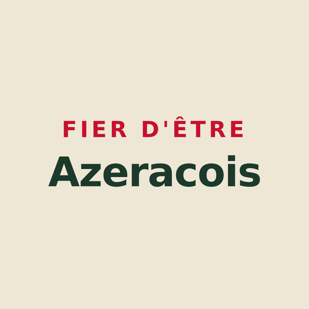 Tote bag « Fier d'être Azeracois » — design pour Azerat