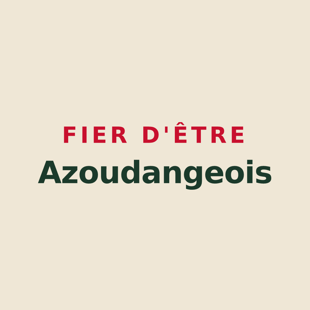 Tote bag « Fier d'être Azoudangeois » — design pour Azoudange