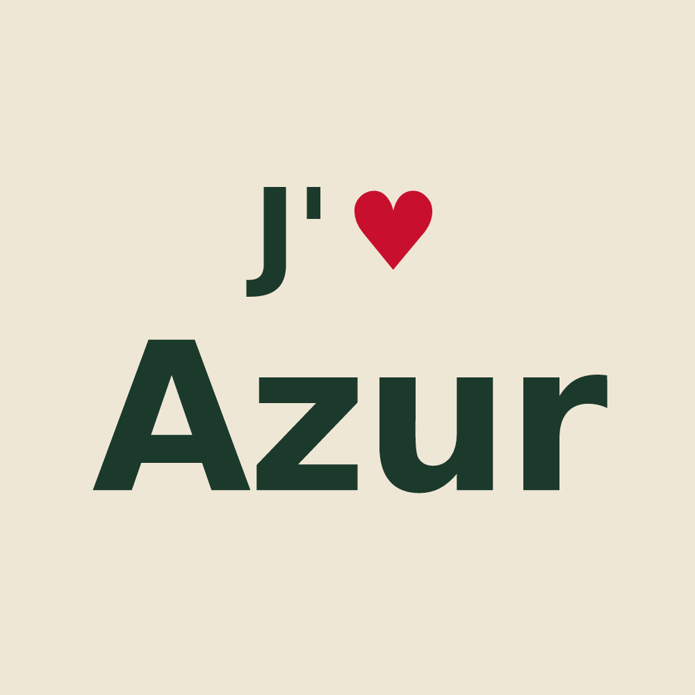 Tote bag personnalisé Azur — design J'aime Azur