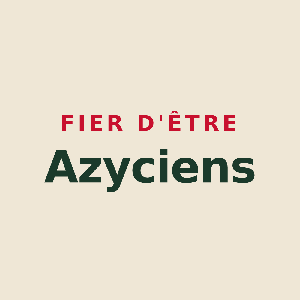 Tote bag « Fier d'être Azyciens » — design pour Azy-sur-Marne