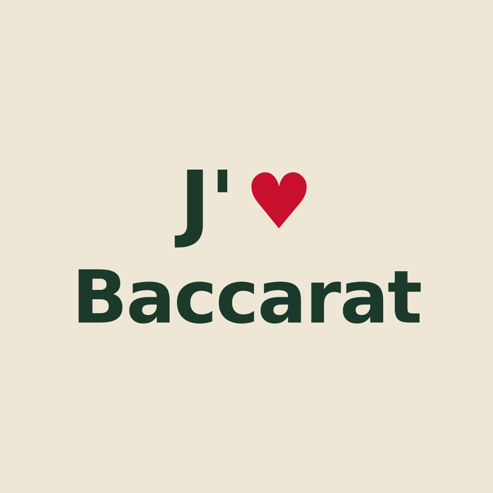 Tote bag personnalisé Baccarat — design J'aime Baccarat