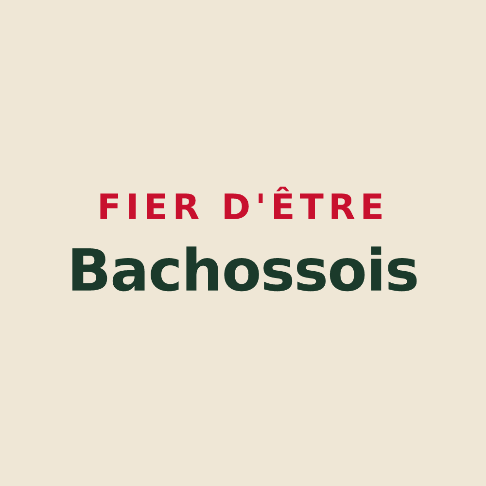 Tote bag « Fier d'être Bachossois » — design pour Bachos