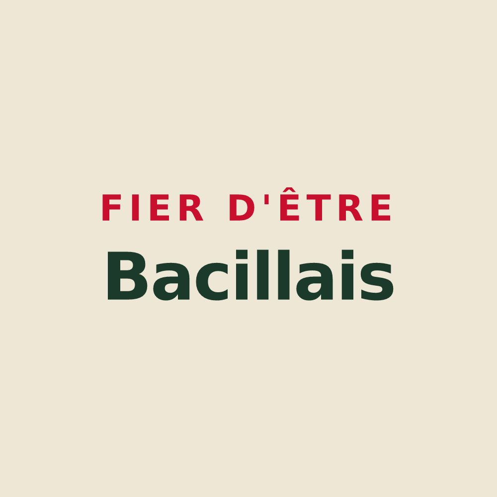 Tote bag « Fier d'être Bacillais » — design pour Bacilly