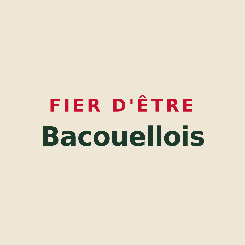 Tote bag « Fier d'être Bacouellois » — design pour Bacouel-sur-Selle