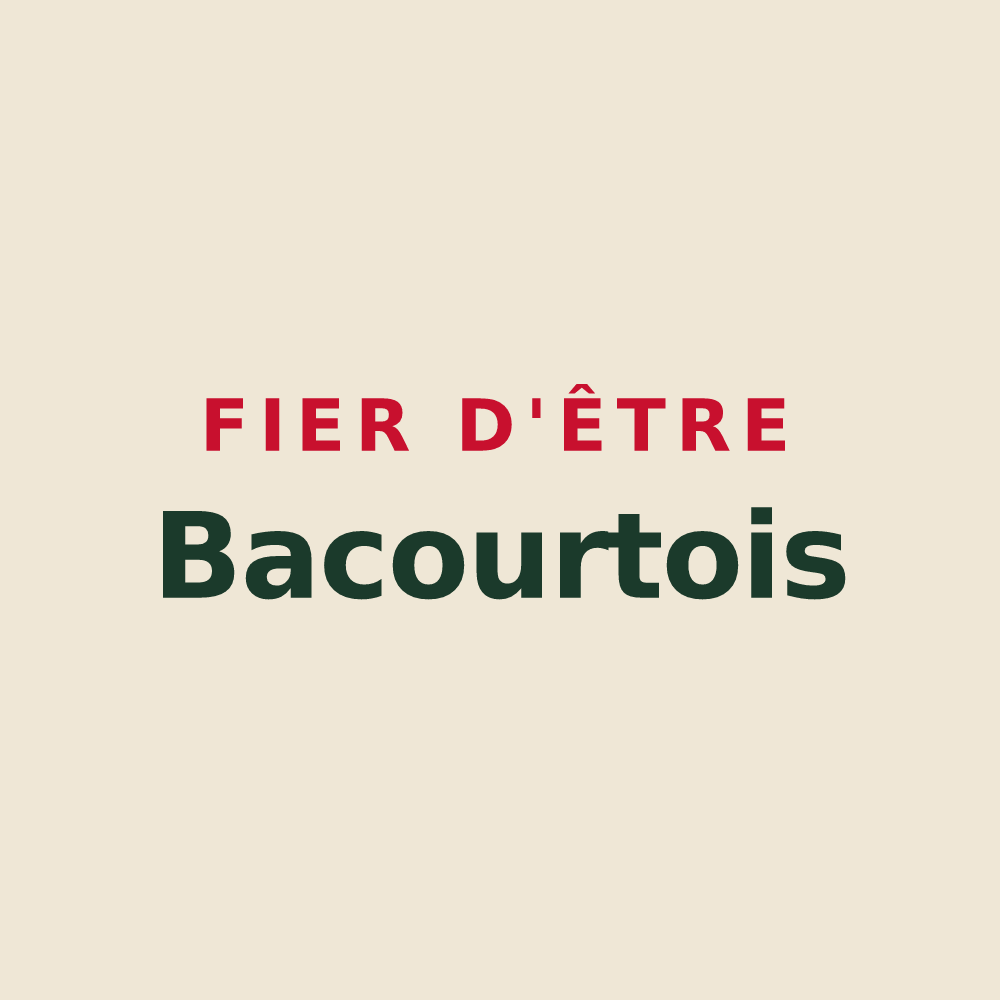 Tote bag « Fier d'être Bacourtois » — design pour Bacourt