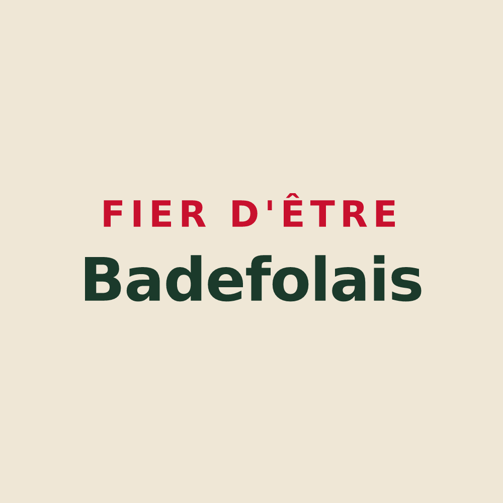 Tote bag « Fier d'être Badefolais » — design pour Badefols-d'Ans