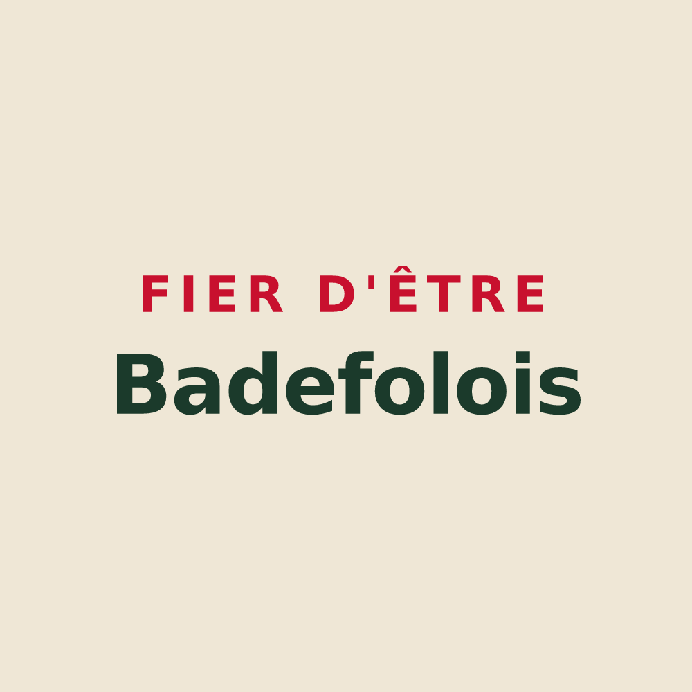 Tote bag « Fier d'être Badefolois » — design pour Badefols-sur-Dordogne