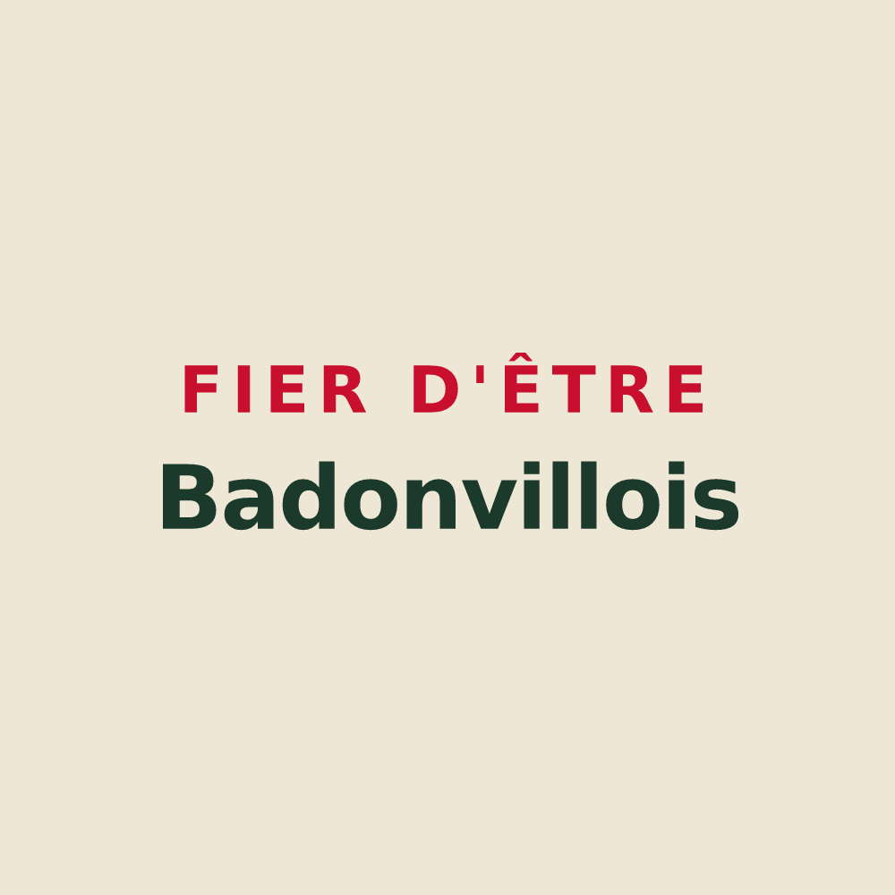 Tote bag « Fier d'être Badonvillois » — design pour Badonviller