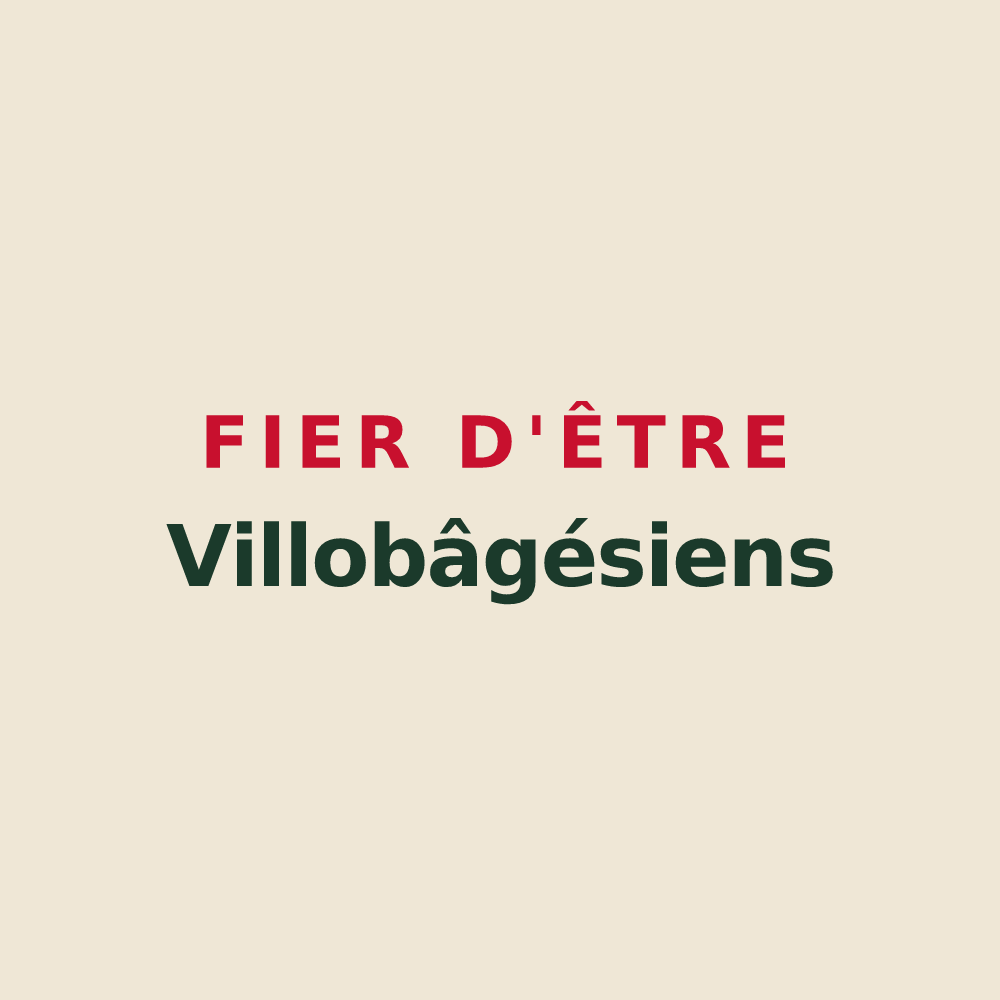 Tote bag « Fier d'être Villobâgésiens » — design pour Bâgé-Dommartin