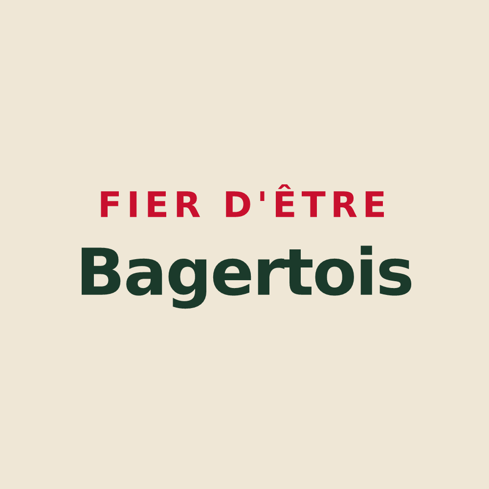 Tote bag « Fier d'être Bagertois » — design pour Bagert