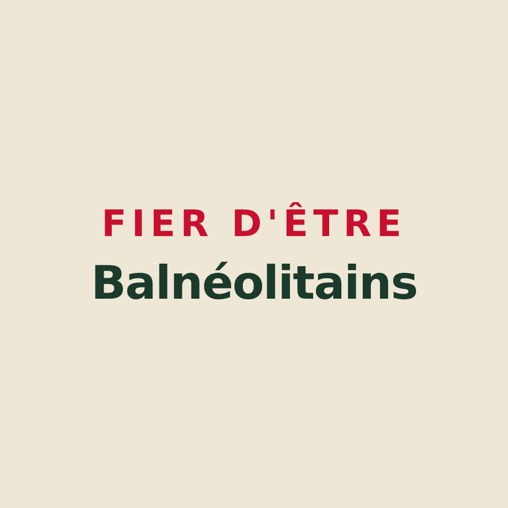 Tote bag « Fier d'être Balnéolitains » — design pour Bagneaux-sur-Loing
