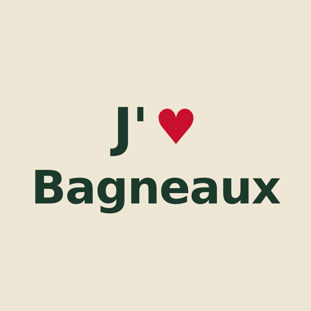 Tote bag personnalisé Bagneaux — design J'aime Bagneaux