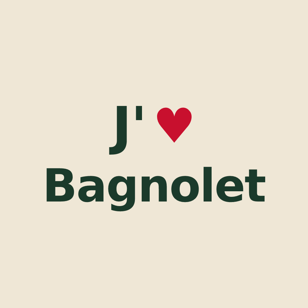Tote bag personnalisé Bagnolet — design J'aime Bagnolet