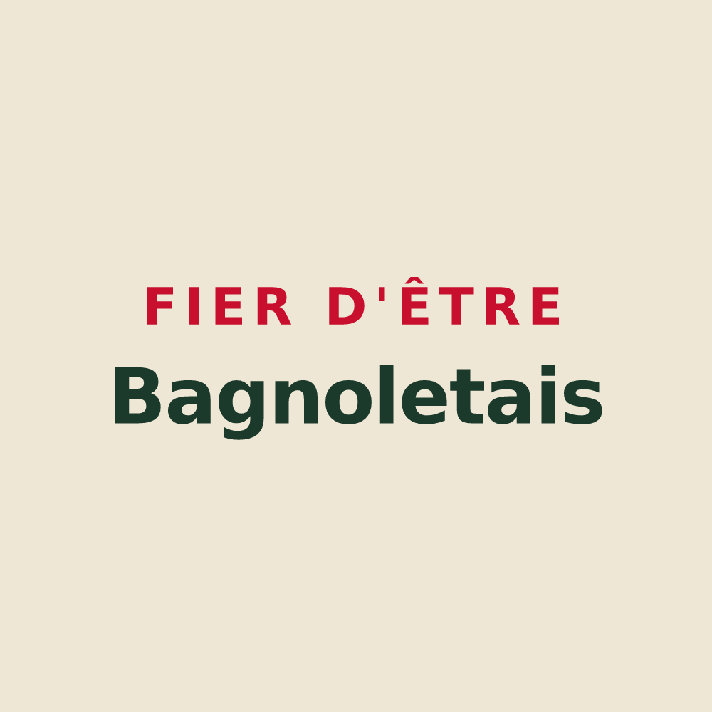 Tote bag « Fier d'être Bagnoletais » — design pour Bagnolet