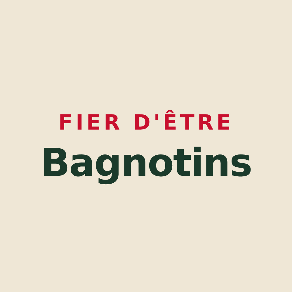 Tote bag « Fier d'être Bagnotins » — design pour Bagnot