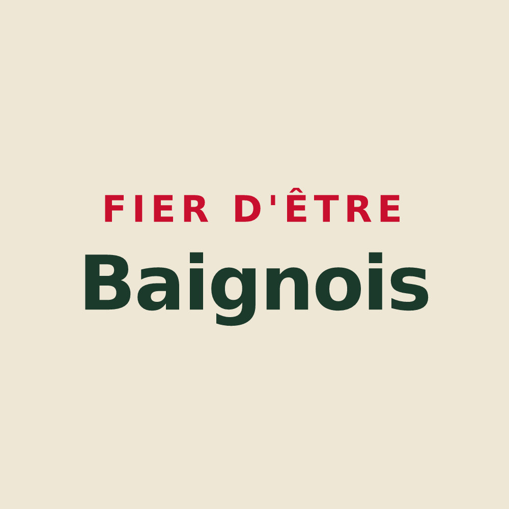 Tote bag « Fier d'être Baignois » — design pour Baignes-Sainte-Radegonde