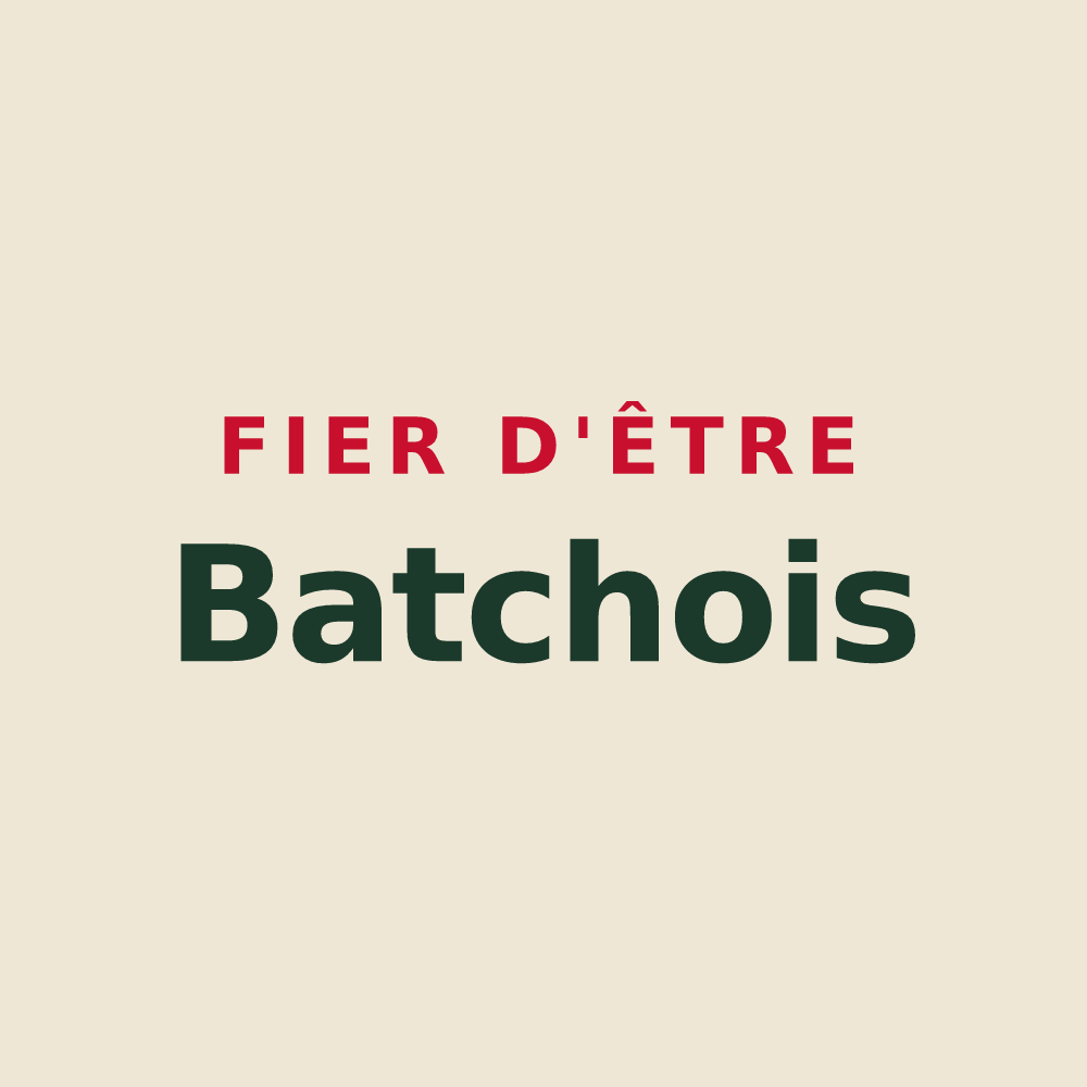 Tote bag « Fier d'être Batchois » — design pour Baigts
